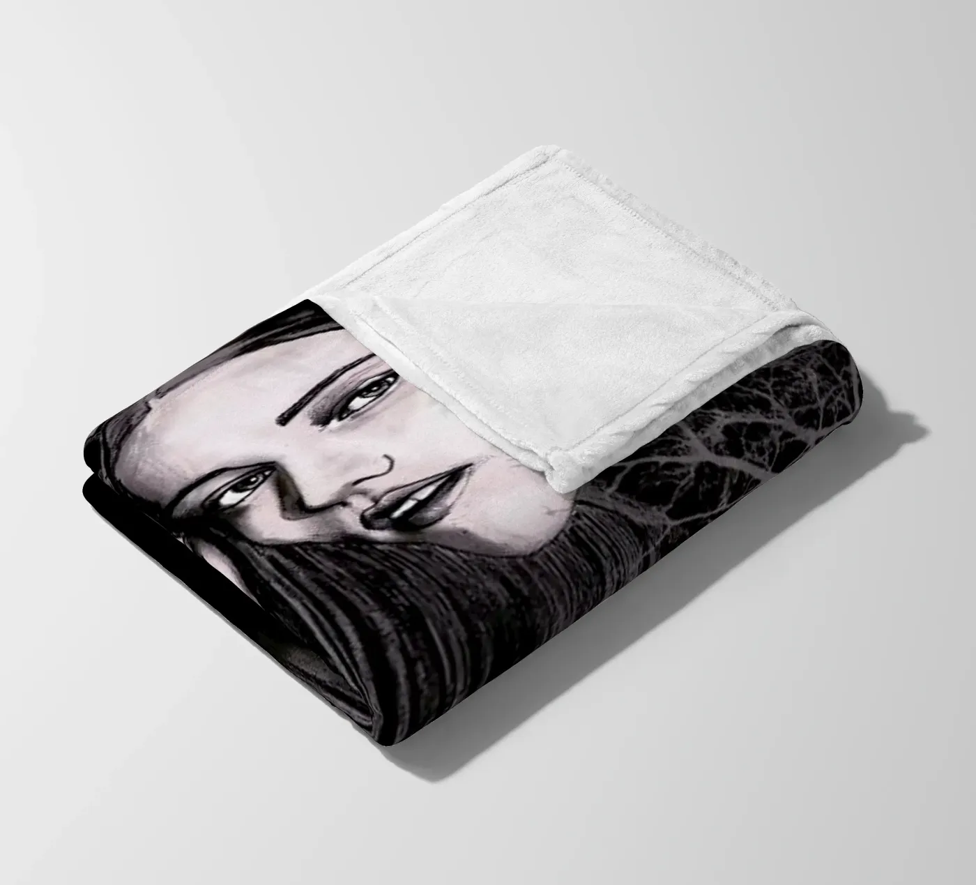 Forest fleece blanket by Agnes KR Patience