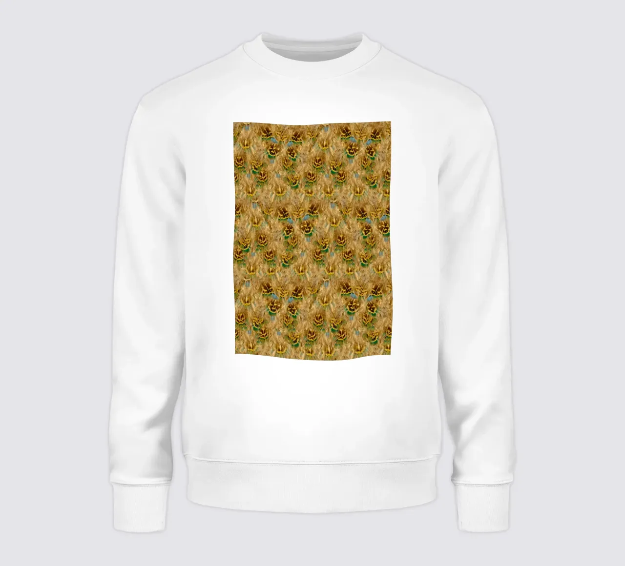 Delicate Elegance in Every Detail - Pattern of Soft Feathers sweatshirt by Curious Collections by Marielle Leenders
