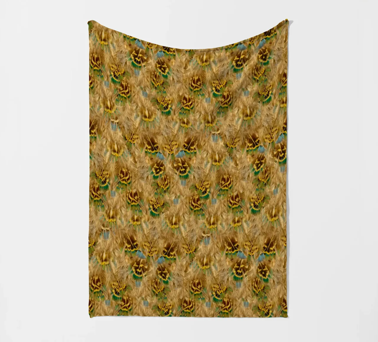 Delicate elegantie in elk detail - Patroon van zachte veren fleecedeken van Curious Collections by Marielle Leenders