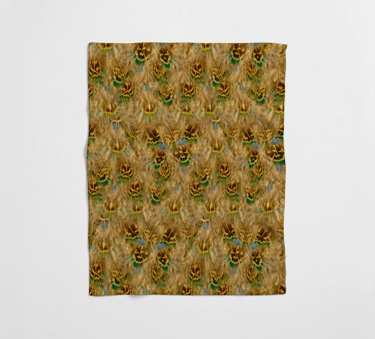 Delicate elegantie in elk detail - Patroon van zachte veren fleecedeken van Curious Collections by Marielle Leenders