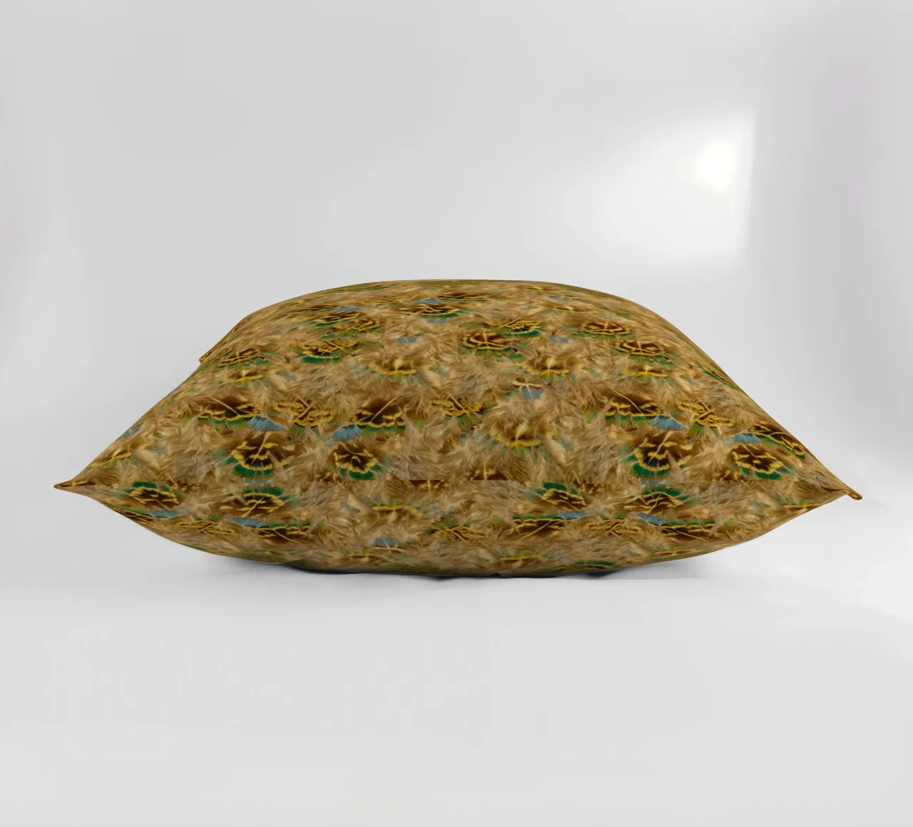 Delicate Elegance in Every Detail - Pattern of Soft Feathers decorative cushion by Curious Collections by Marielle Leenders