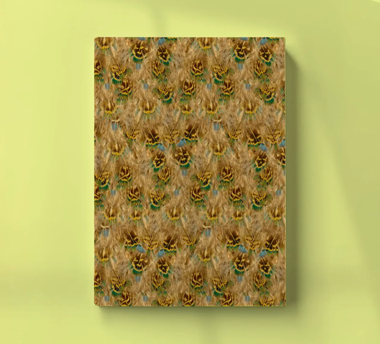 Delicate Elegance in Every Detail - Pattern of Soft Feathers notebook by Curious Collections by Marielle Leenders