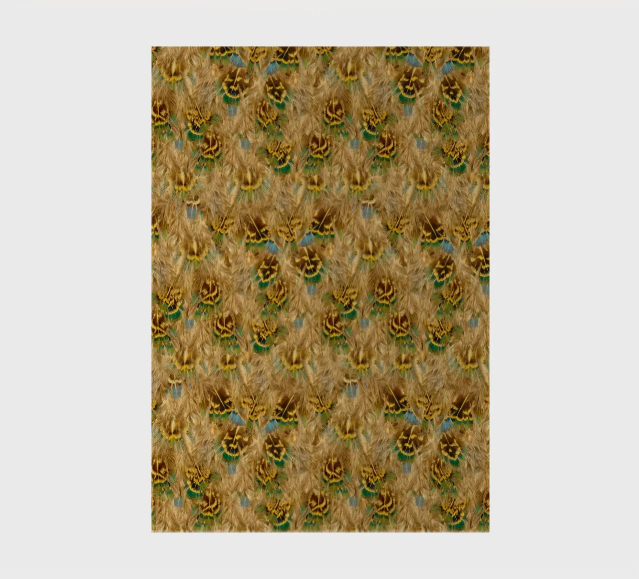 Delicate Elegance in Every Detail - Pattern of Soft Feathers notebook by Curious Collections by Marielle Leenders