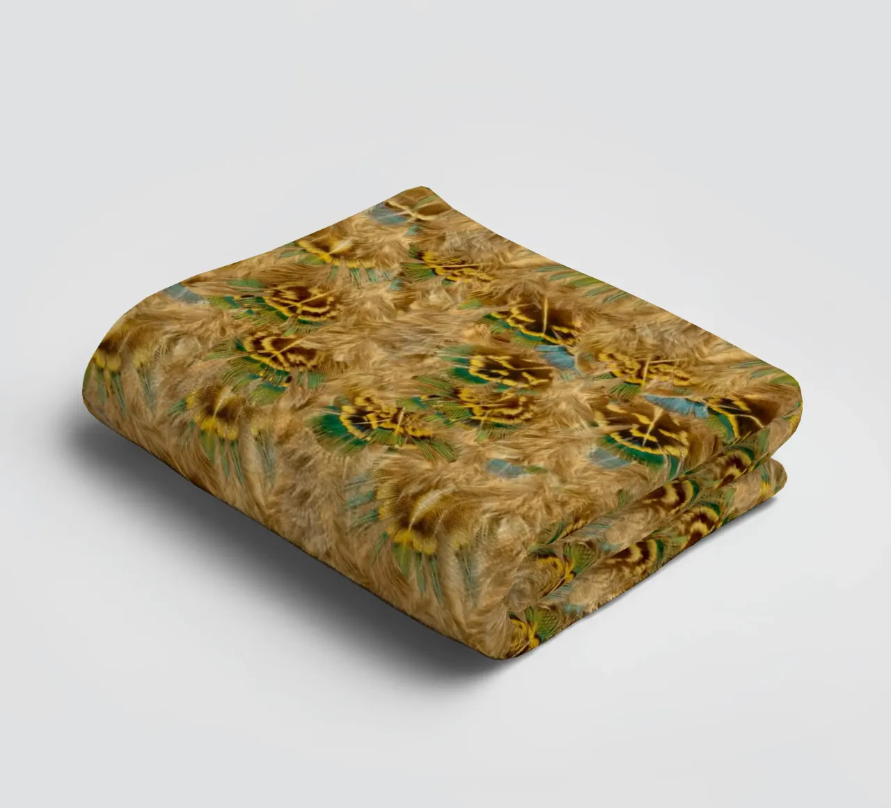 Delicate Elegance in Every Detail - Pattern of Soft Feathers towel by Curious Collections by Marielle Leenders