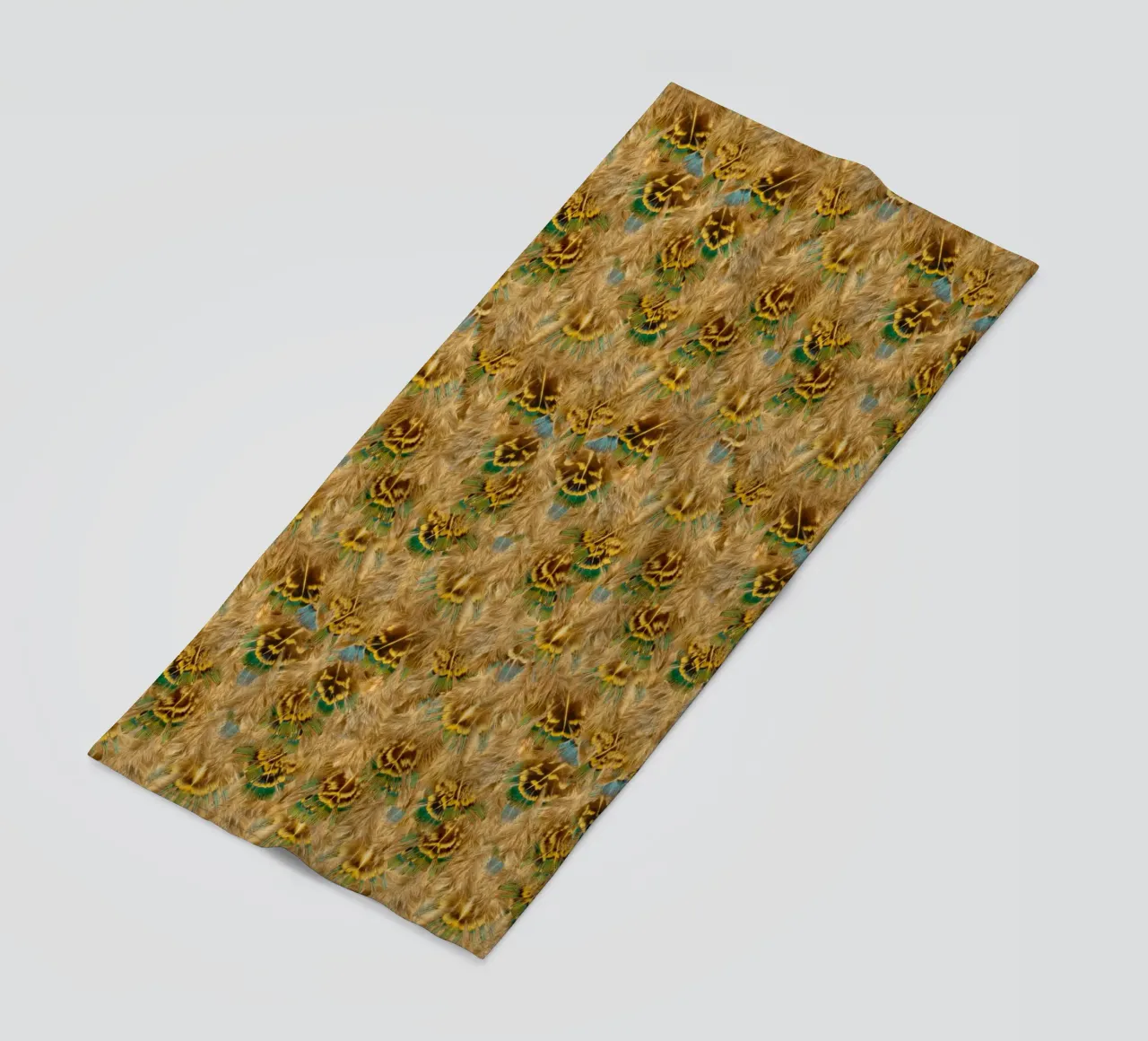 Delicate Elegance in Every Detail - Pattern of Soft Feathers beach towel by Curious Collections by Marielle Leenders