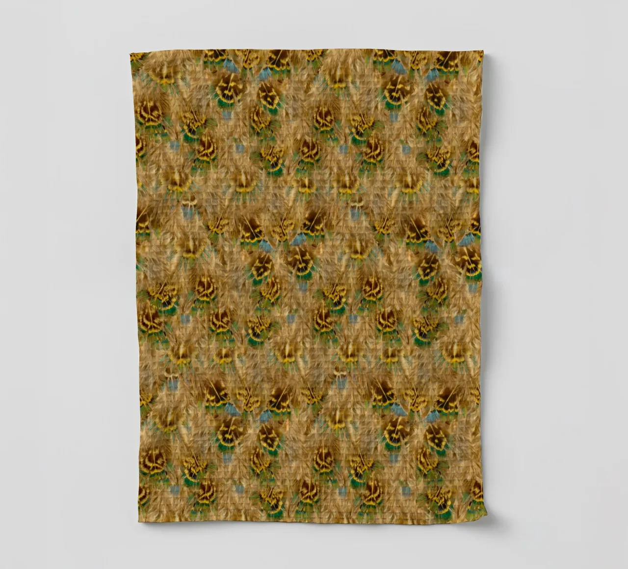 Delicate Elegance in Every Detail - Pattern of Soft Feathers tea towel by Curious Collections by Marielle Leenders