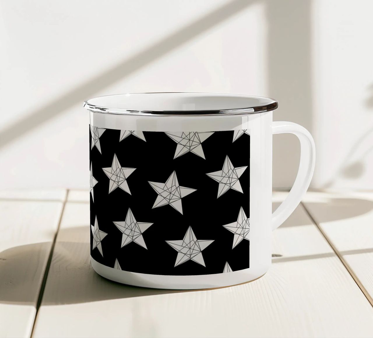 Polygon stars I tazza in smalto da BAINAI