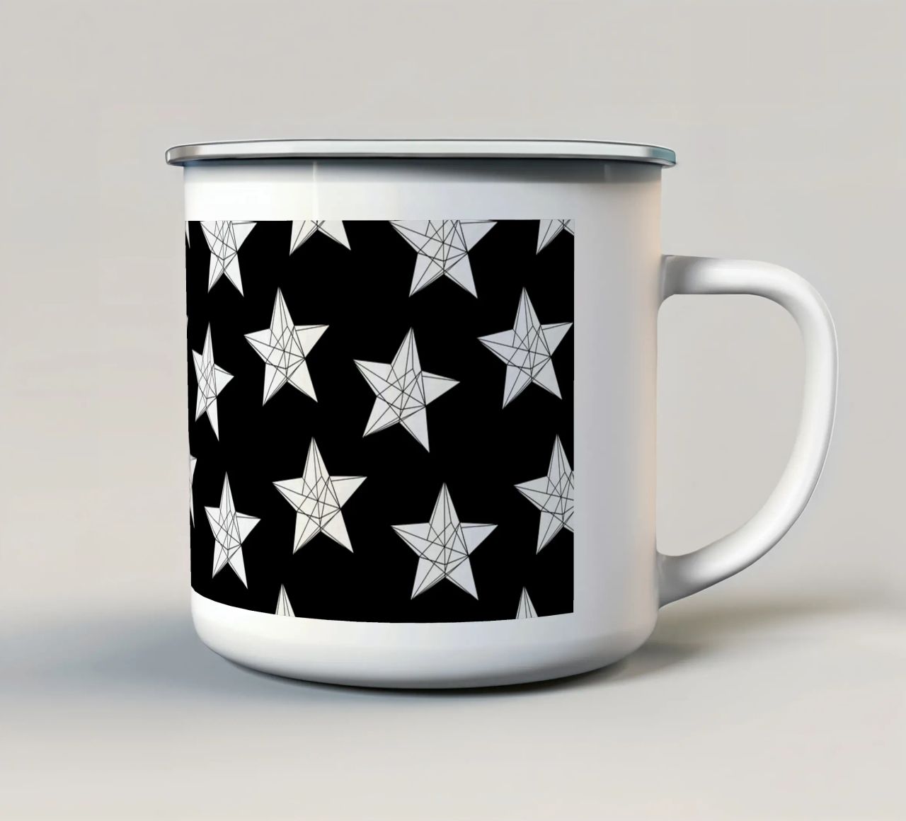 Polygon stars I tazza in smalto da BAINAI