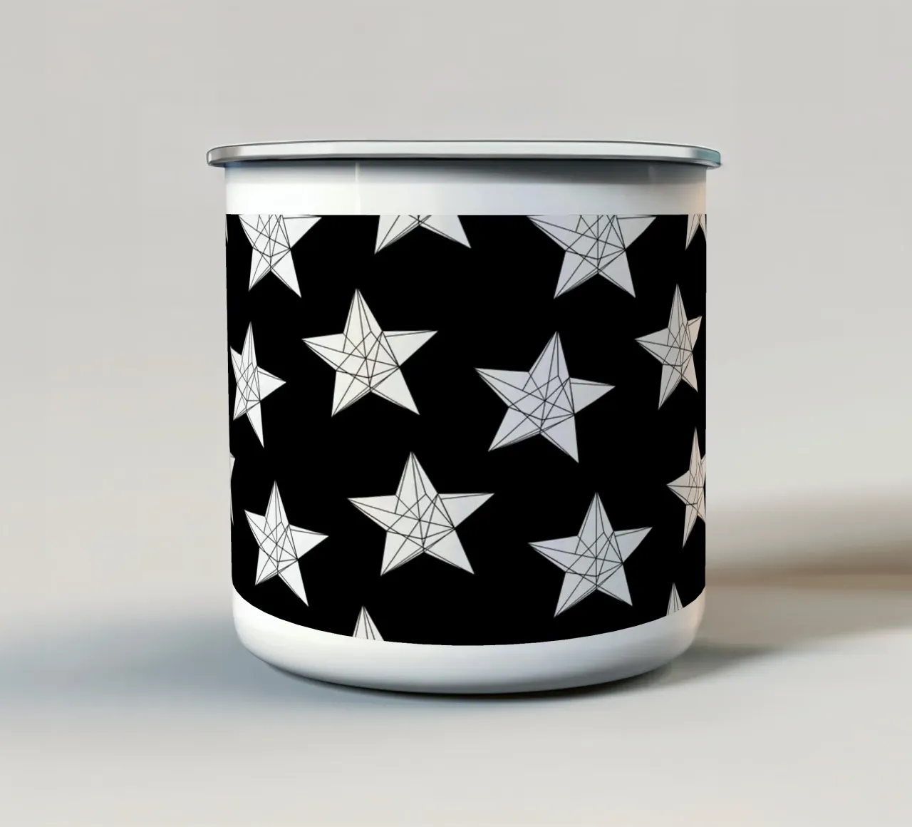 Polygon stars I emaille mok van BAINAI