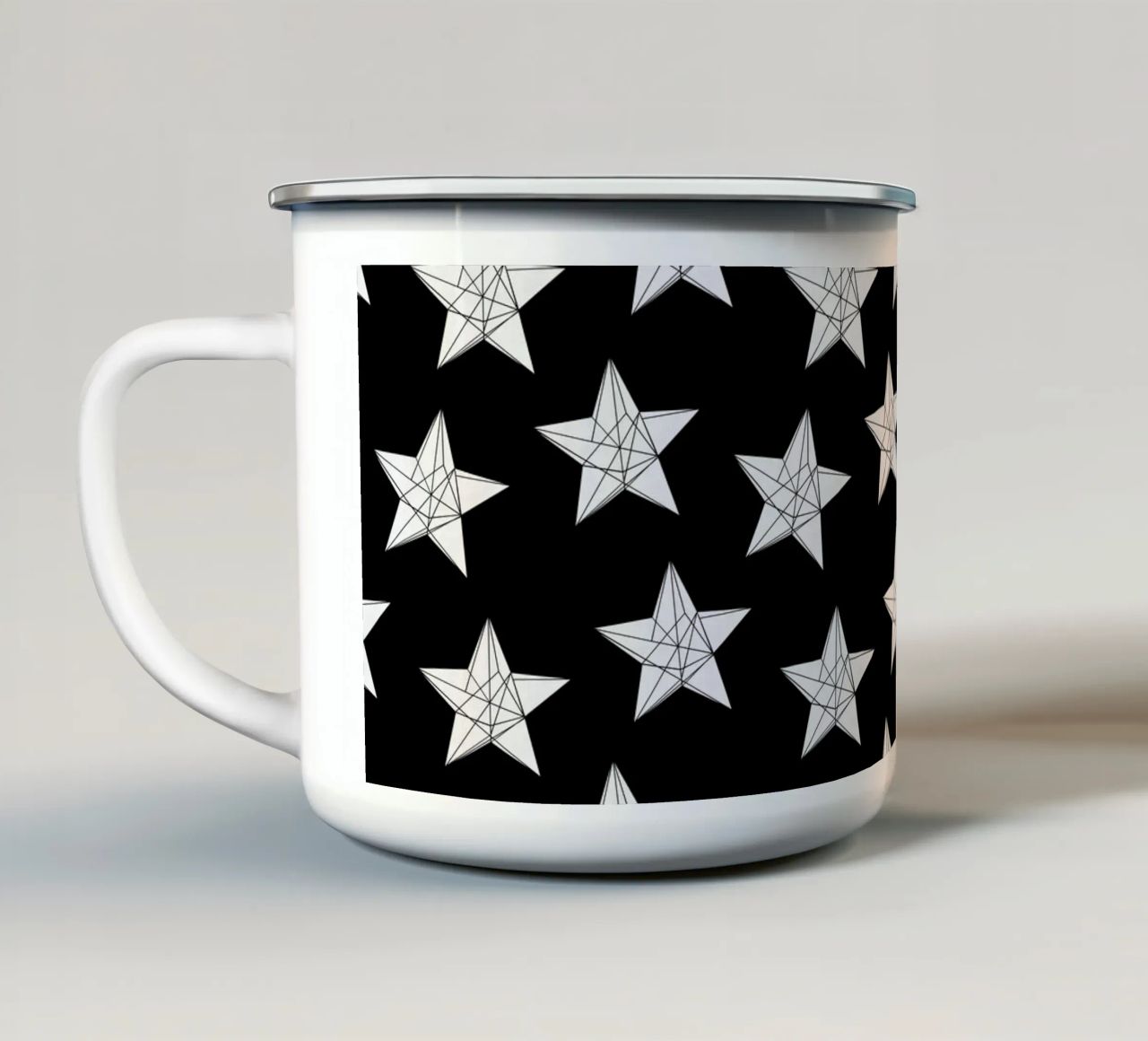 Polygon stars I tazza in smalto da BAINAI