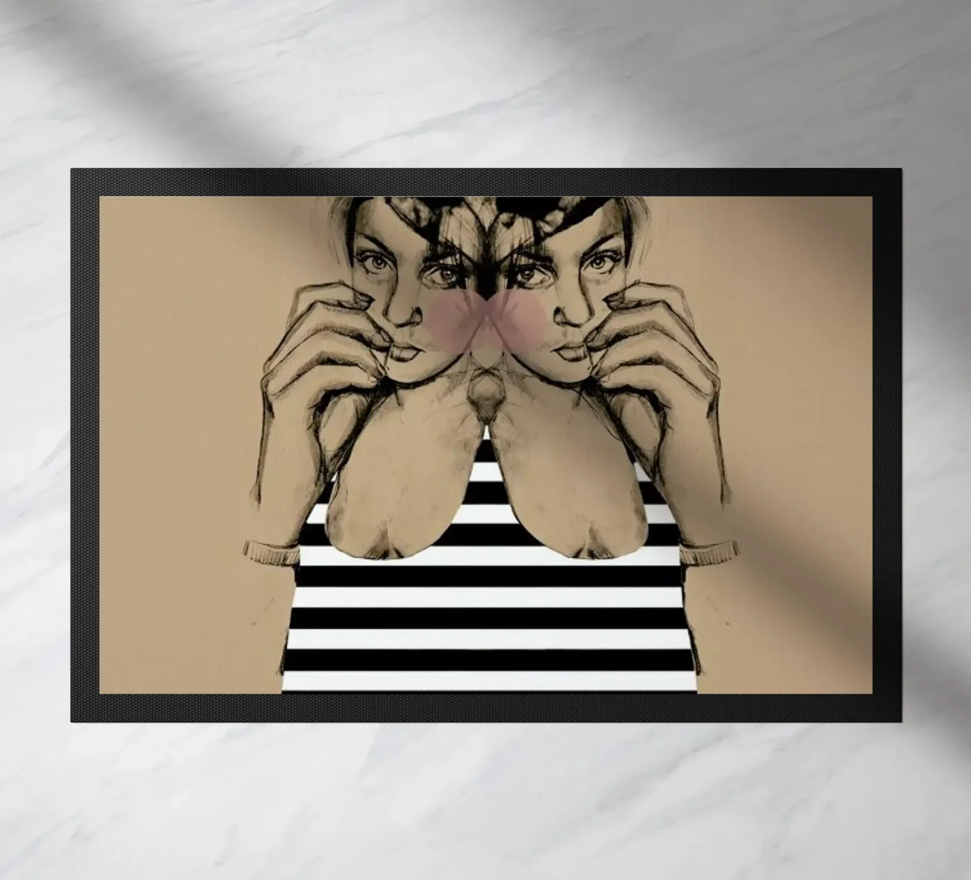 Stripes 3 doormat by Agnes KR Patience