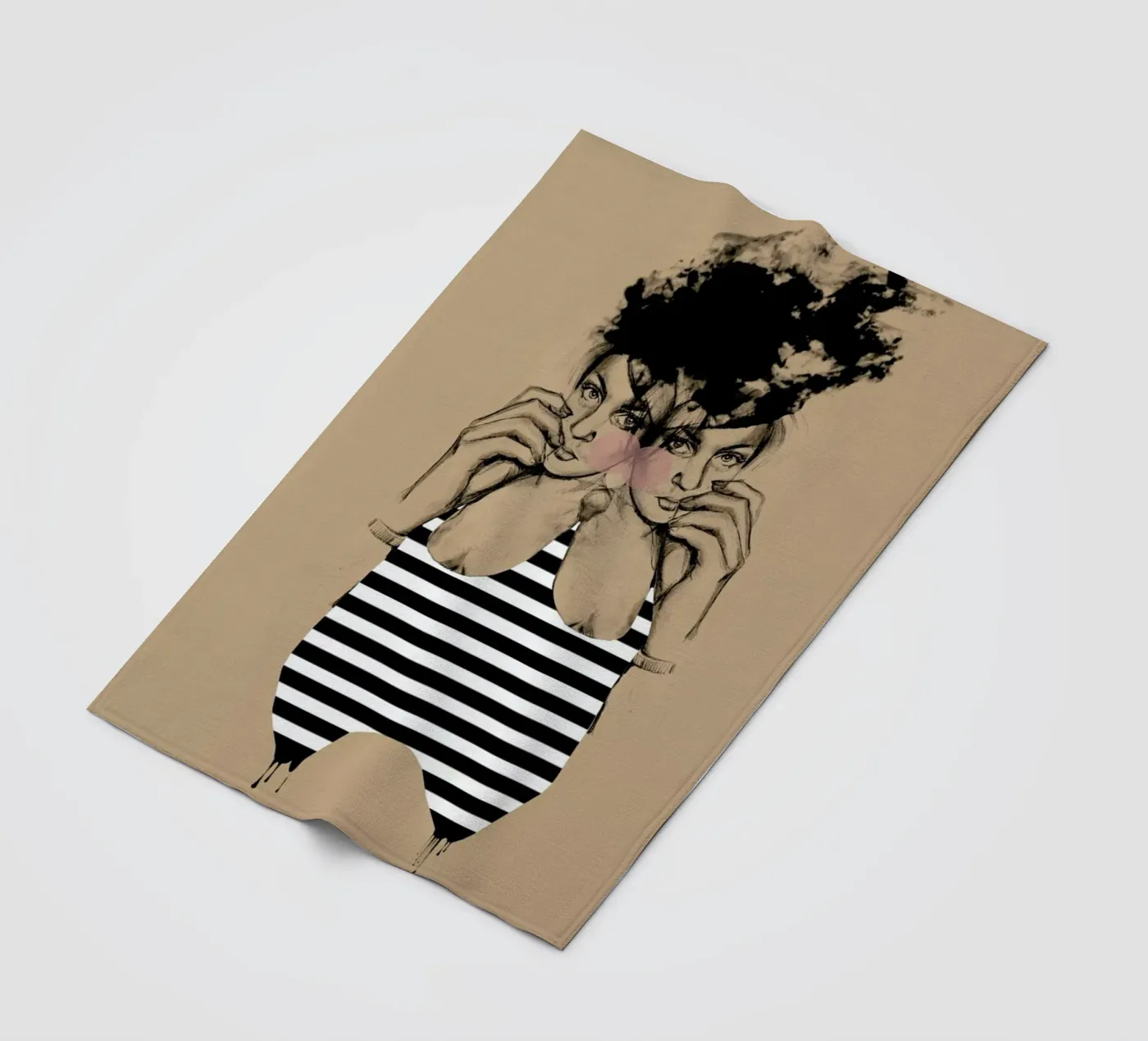 Stripes 3 fleecedeken van Agnes KR Patience