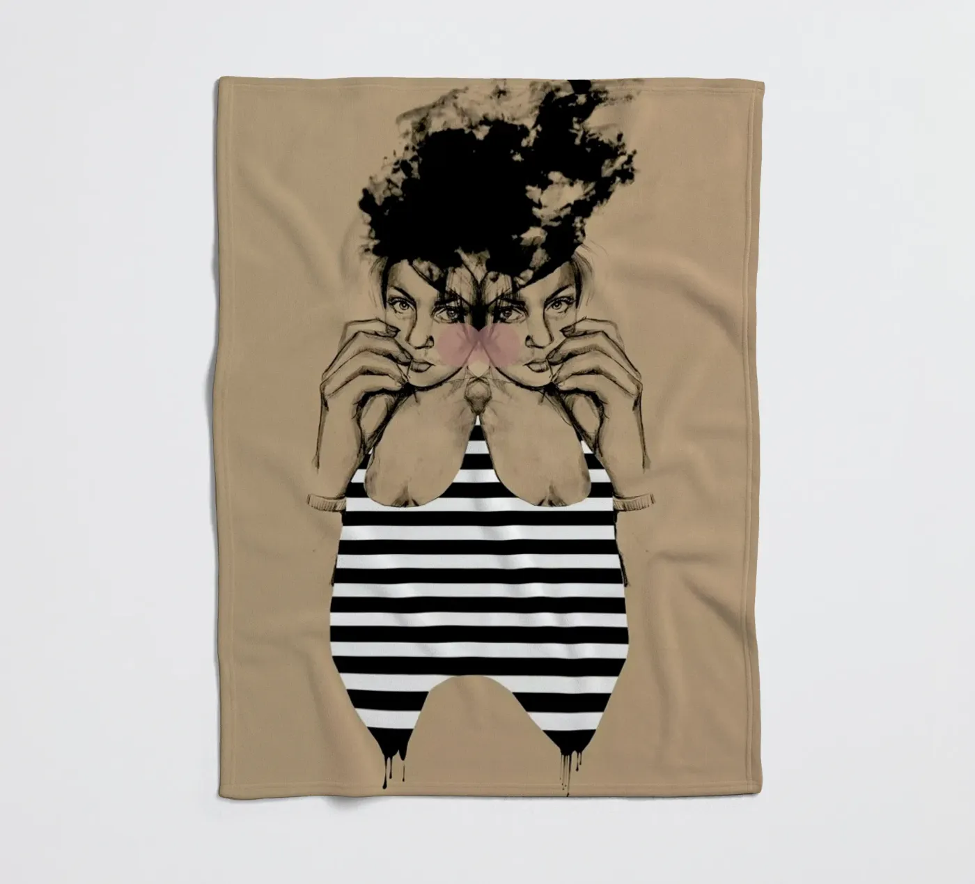 Stripes 3 fleecedeken van Agnes KR Patience