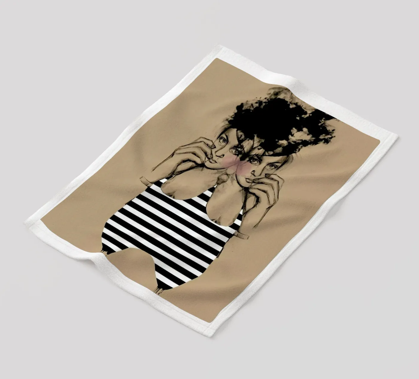 Stripes 3 fleecedeken van Agnes KR Patience