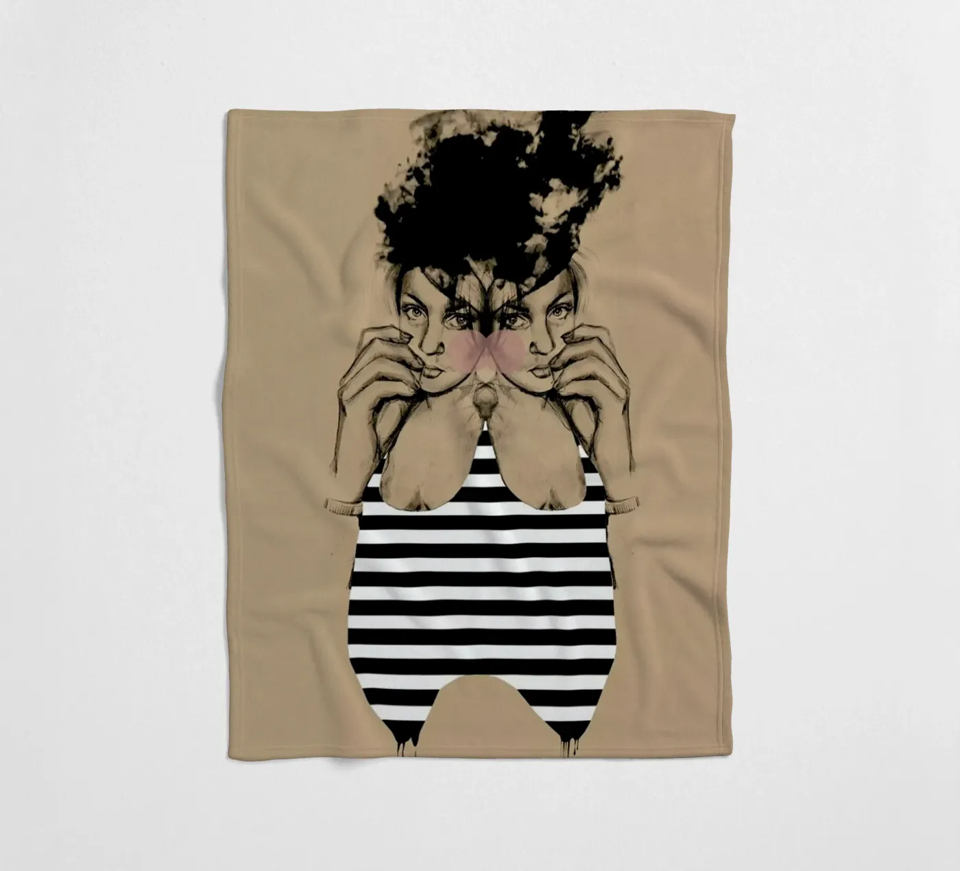Stripes 3 fleecedeken van Agnes KR Patience