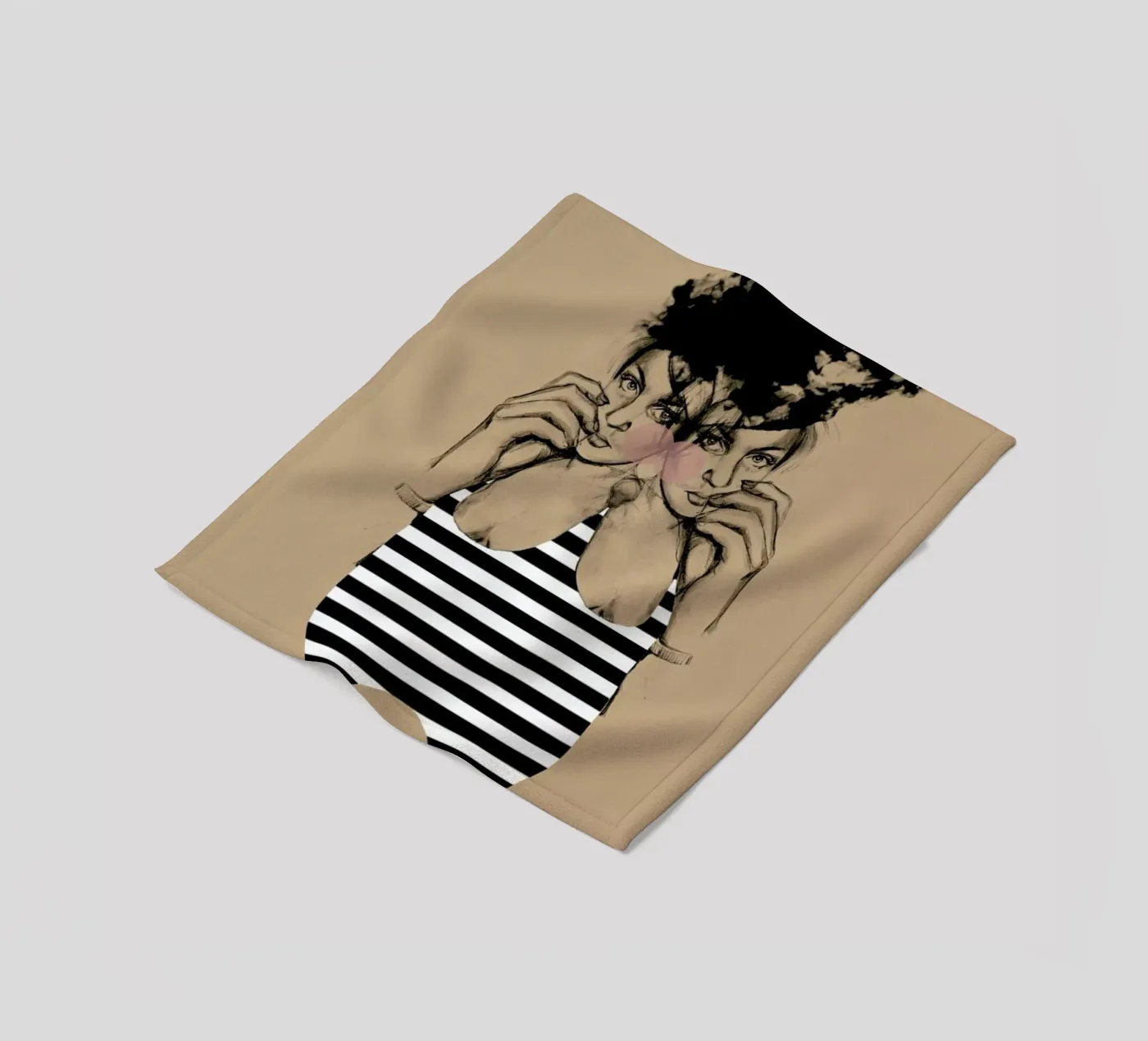 Stripes 3 fleecedeken van Agnes KR Patience