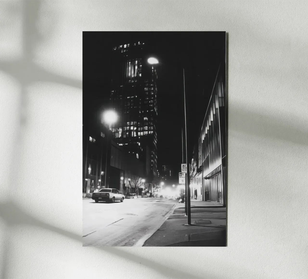 Métropole Nocturne alluminio dibond da Black & White