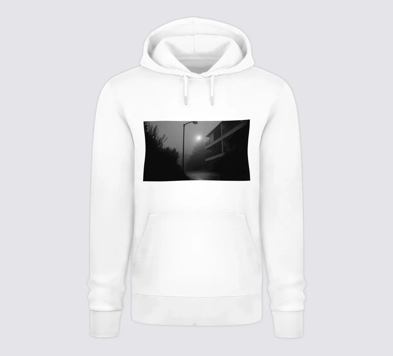 Nebbia notturna felpa con cappuccio da Black & White