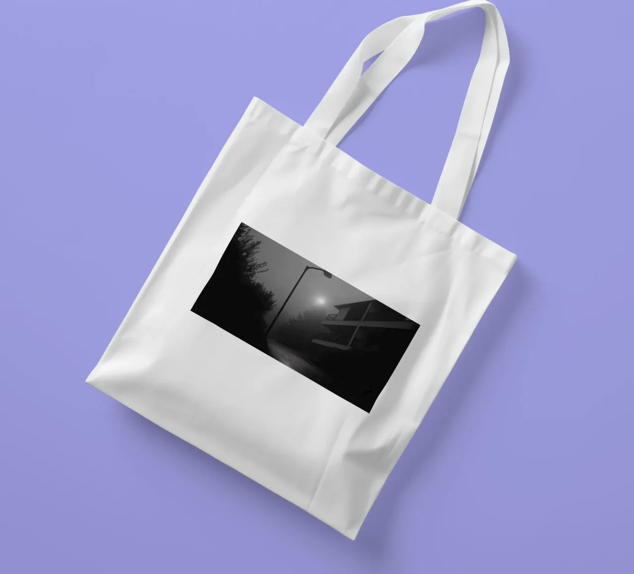 Nebbia notturna borsa in juta da Black & White