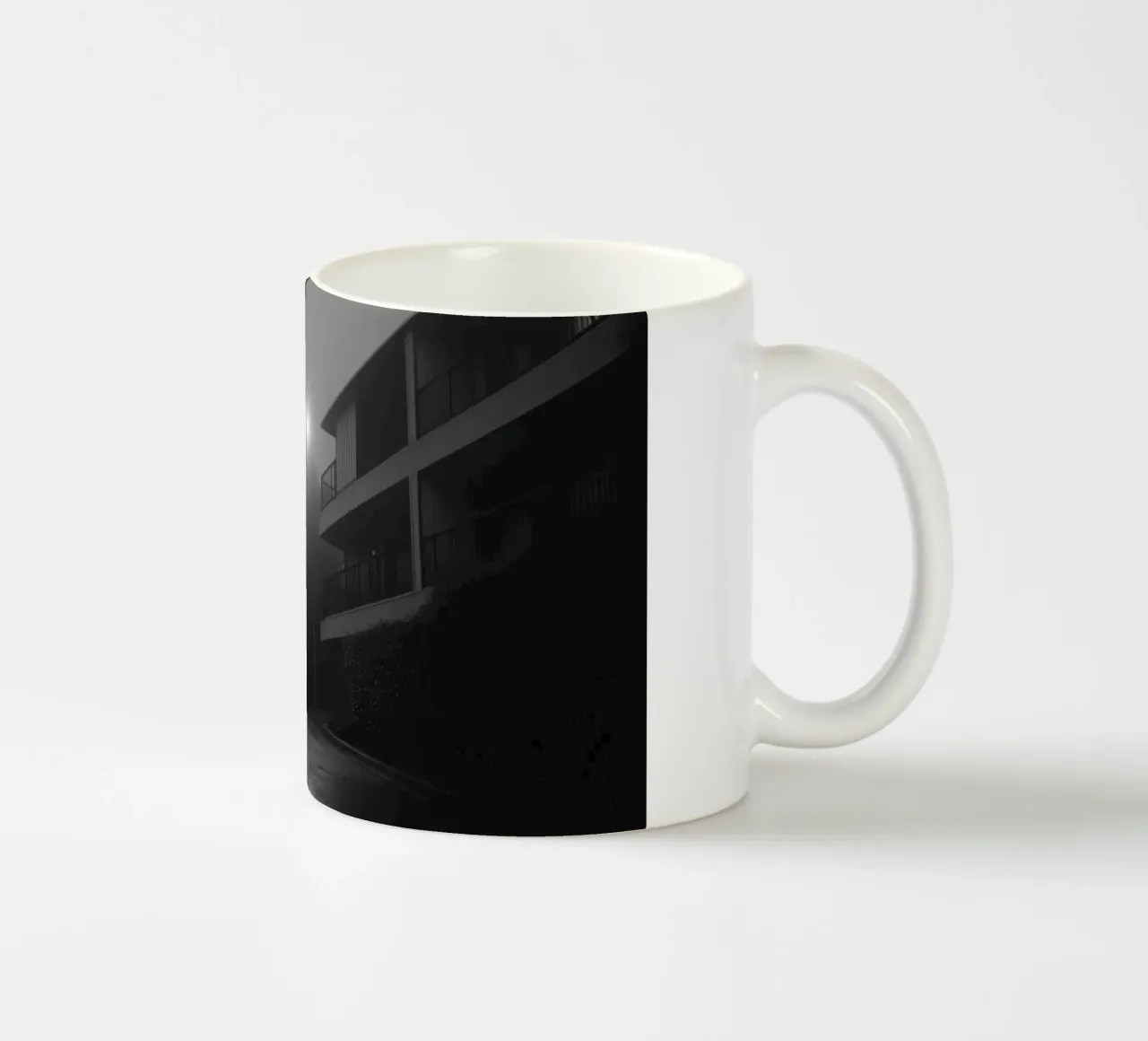 Nebbia notturna tazza in ceramica da Black & White