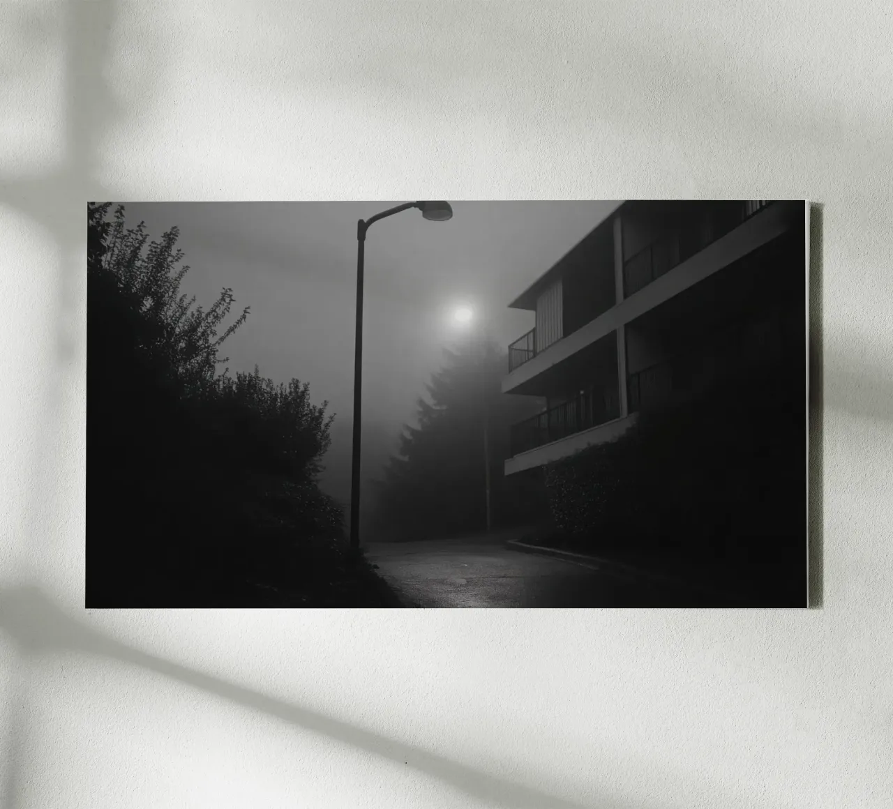 Nebbia notturna tela con Cornice a cassetta da Black & White