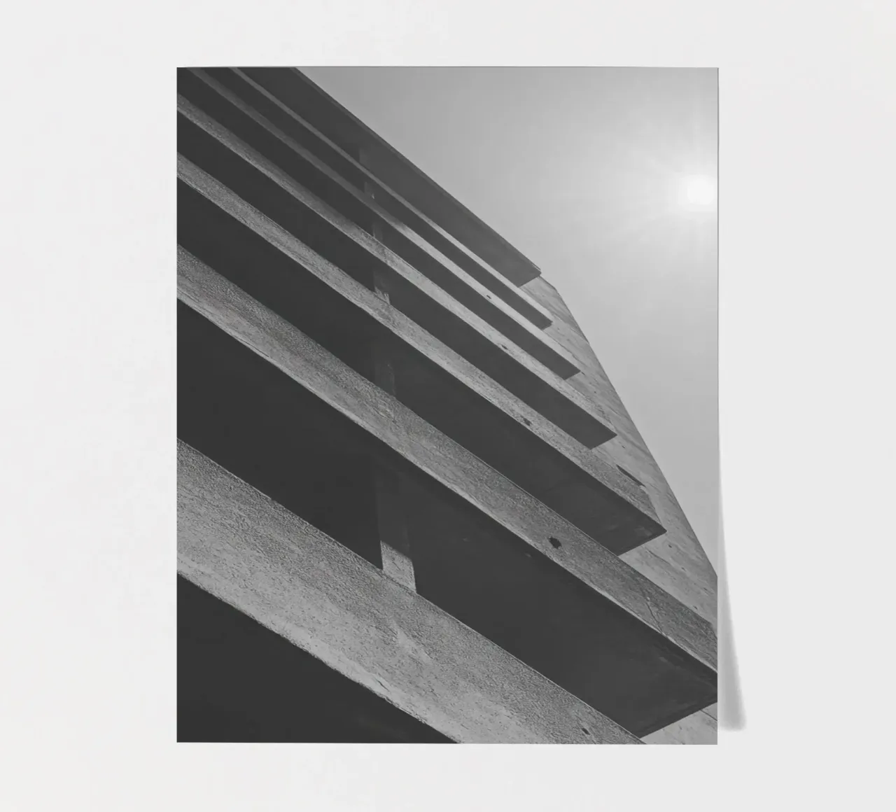 Vertical geometry sticker sheet by Black & White