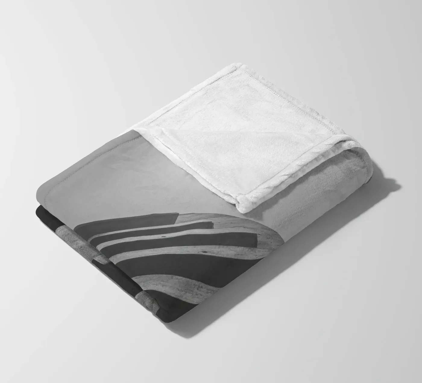 Vertical geometry Fleecedecke von Black & White