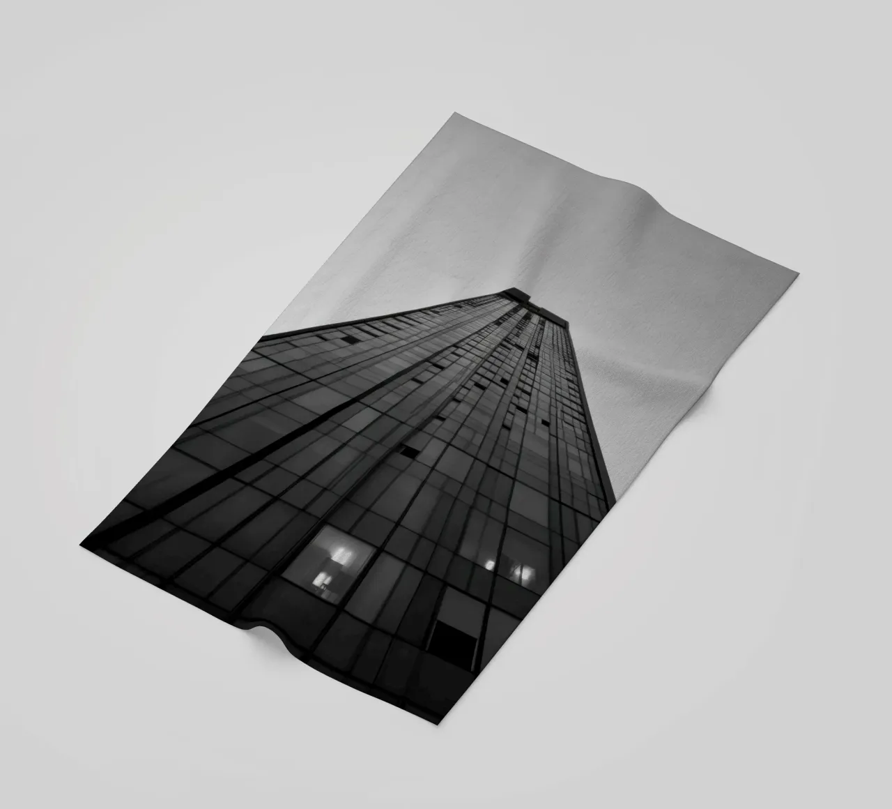 Vertige Urbain beach towel by Black & White
