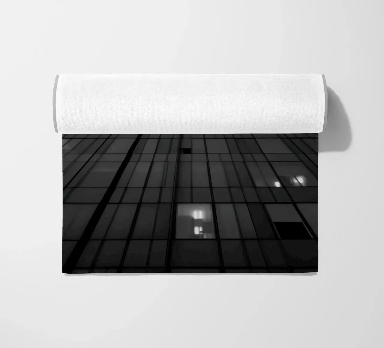 Vertige Urbain beach towel by Black & White