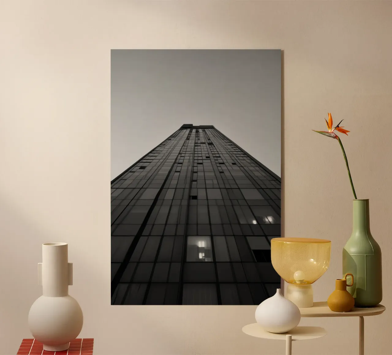 Vertige Urbain acrylic glass by Black & White