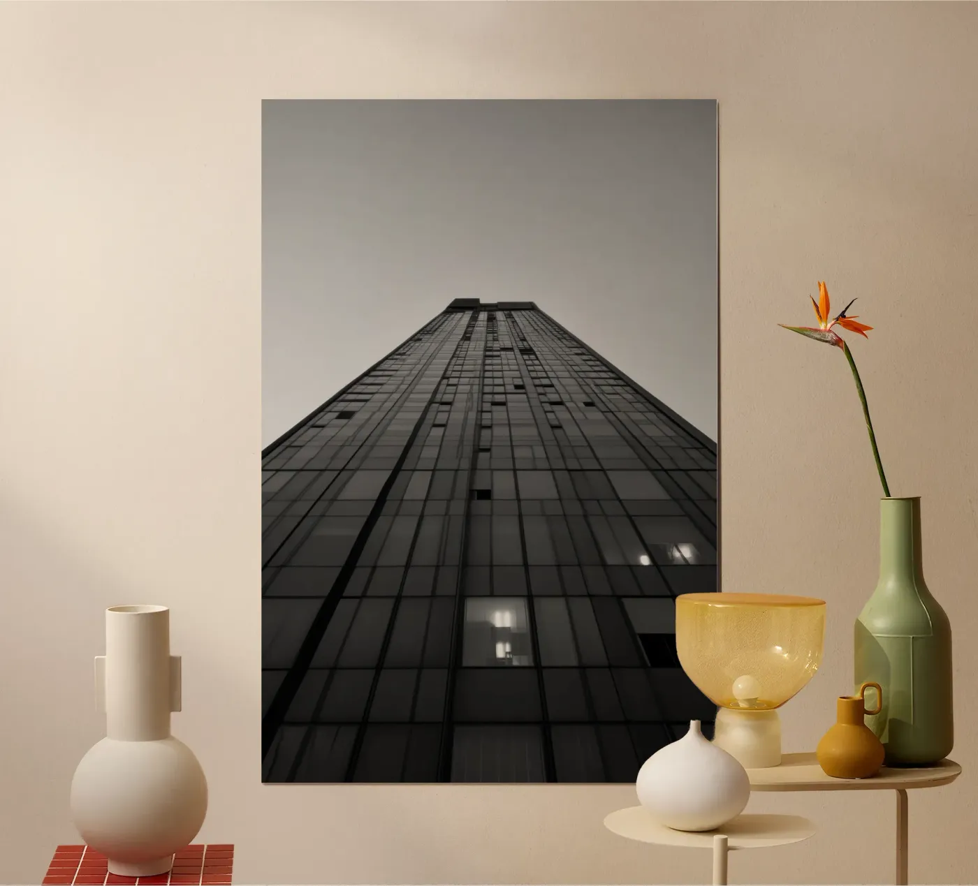 Groot stedelijk poster van Black & White