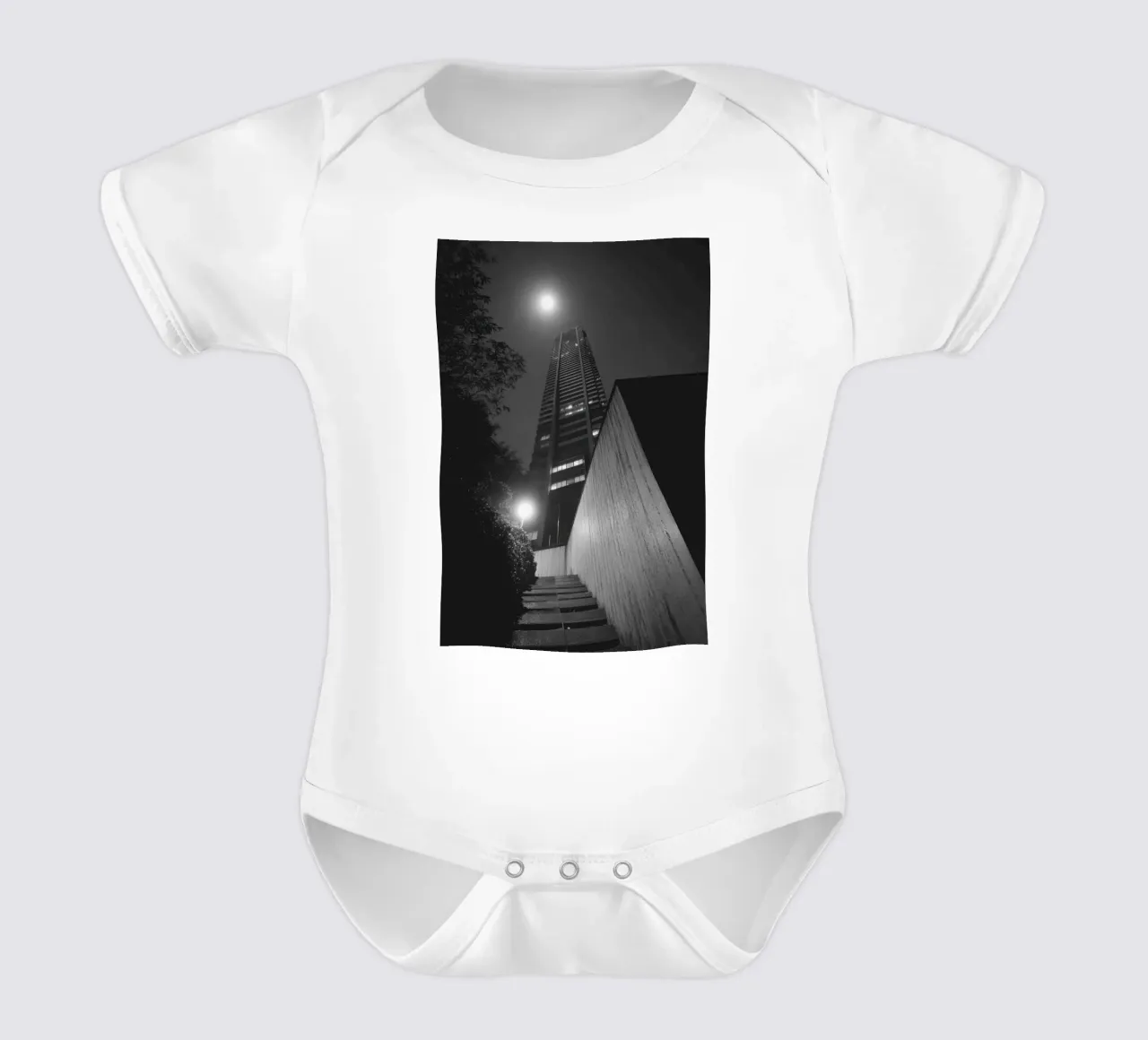 Notturno dell'Ascensione body neonato maniche corte da Black & White