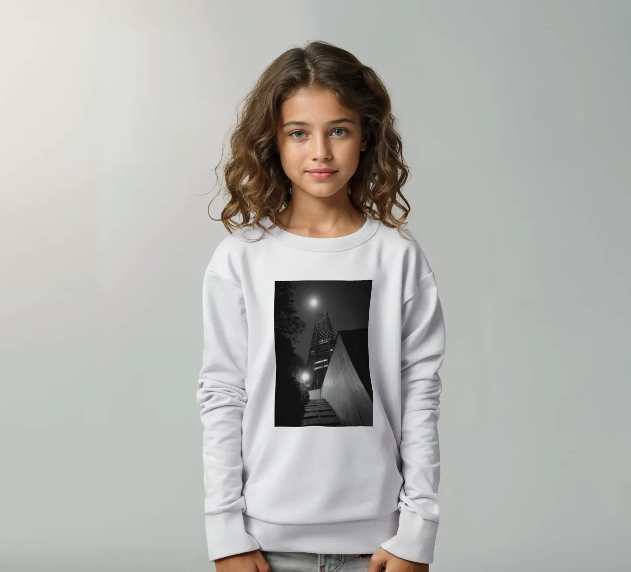 Ascension Nocturne kids sweatshirt by Black & White