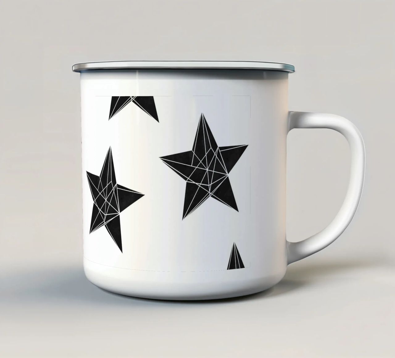 Polygon stars II tazza in smalto da BAINAI