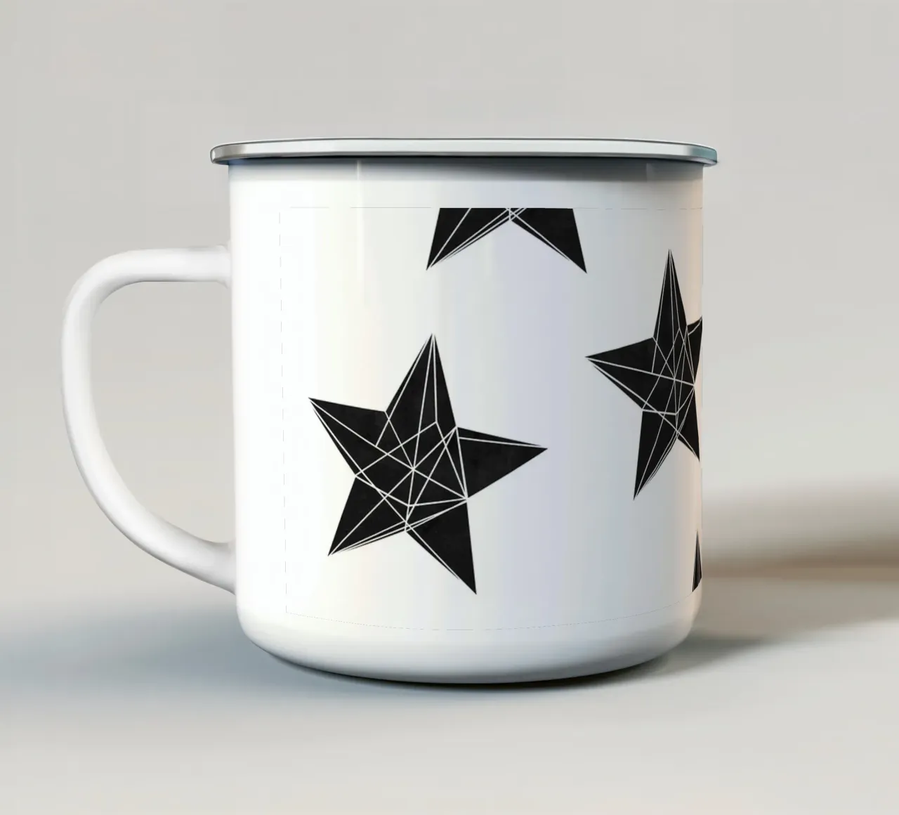 Polygon stars II emaille mok van BAINAI