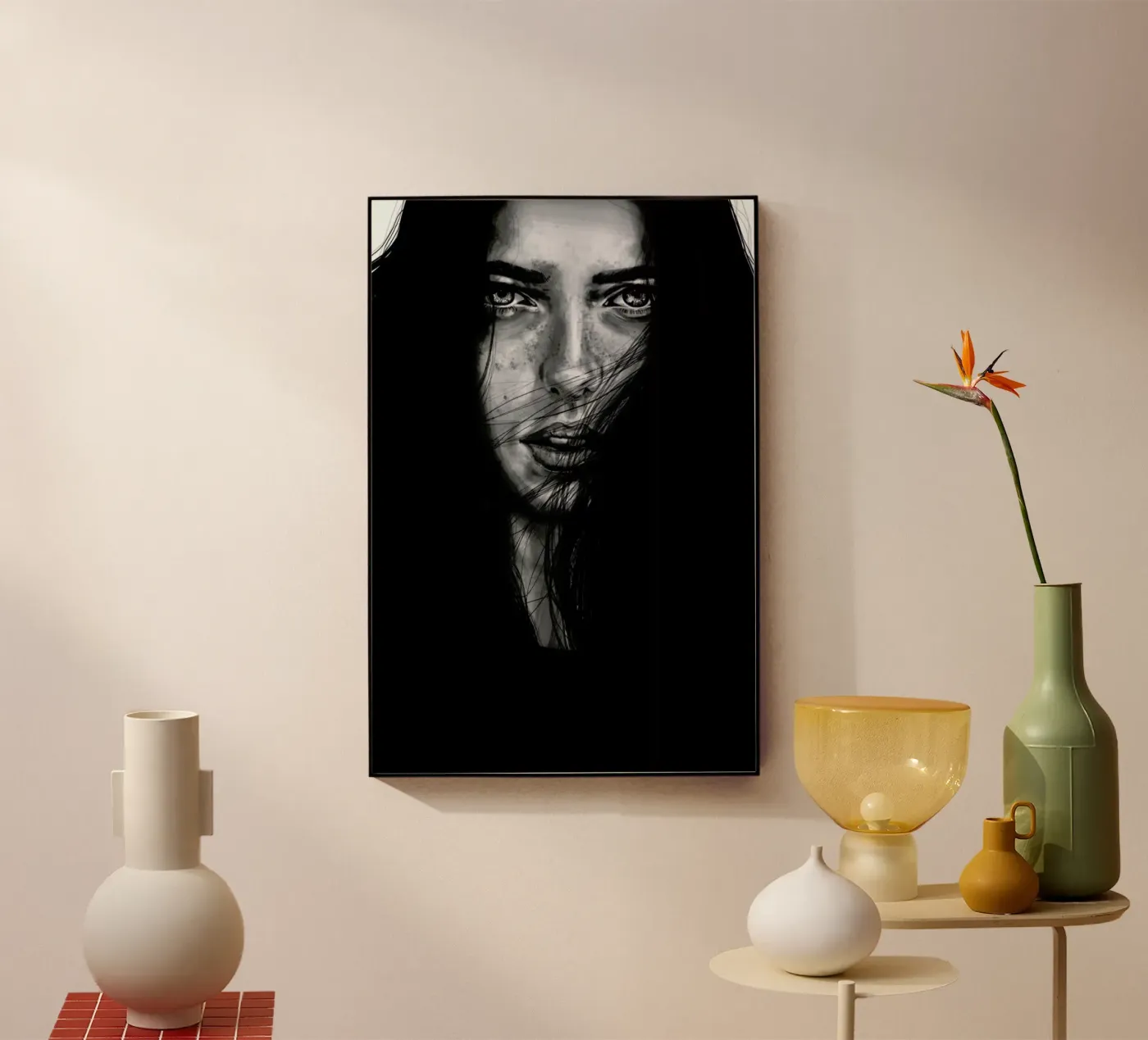 Dark Mary acrylic glass by Agnes KR Patience