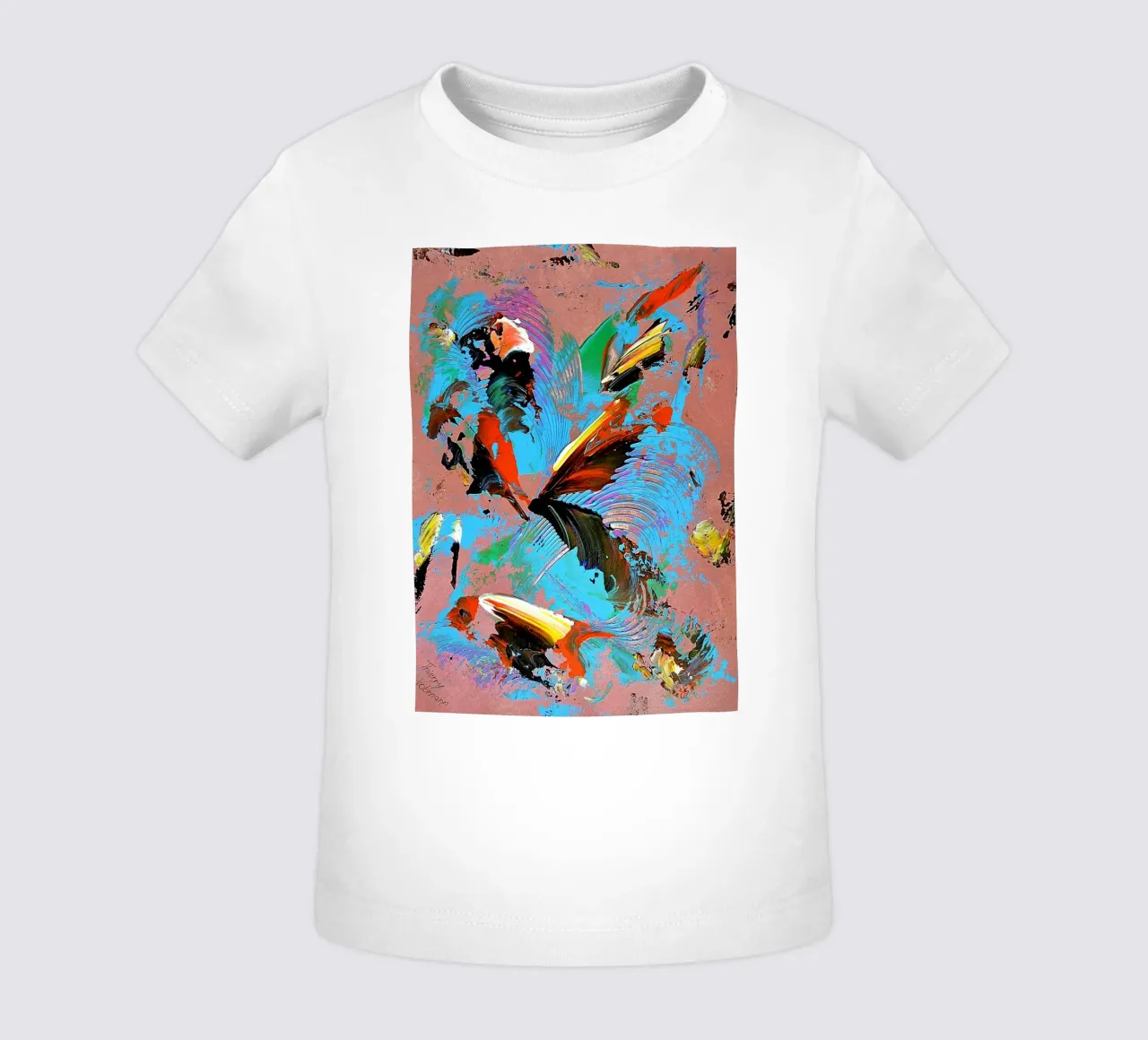 IDEAL GIFT 76 maglietta neonato da Thierry Vobmann Abstract painting