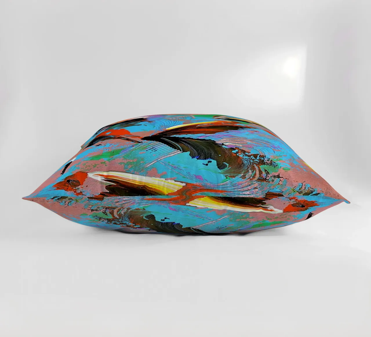 IDEAL GIFT 76 decorative cushion by Thierry Vobmann Abstract painting