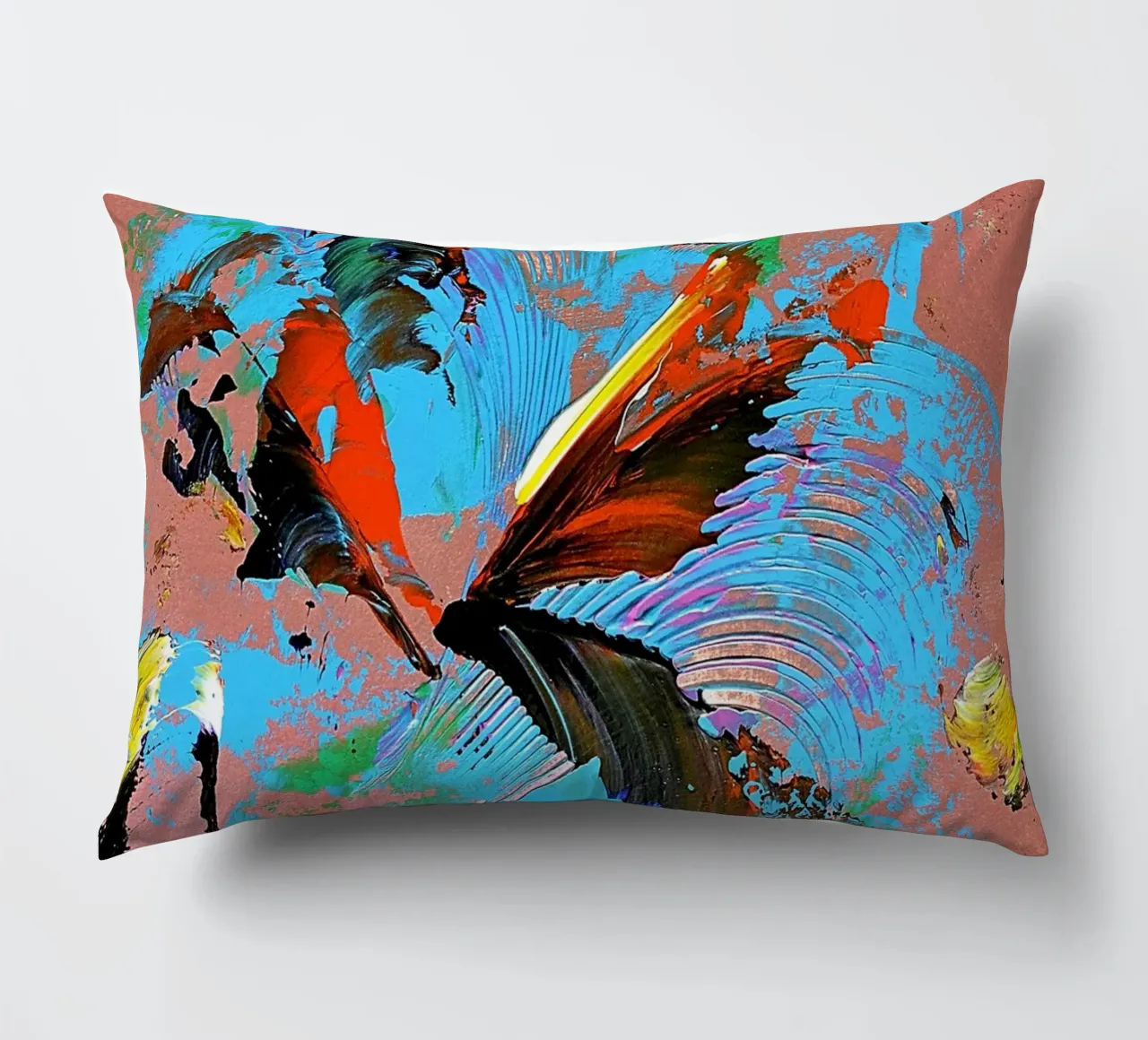 IDEAL GIFT 76 decorative cushion by Thierry Vobmann Abstract painting