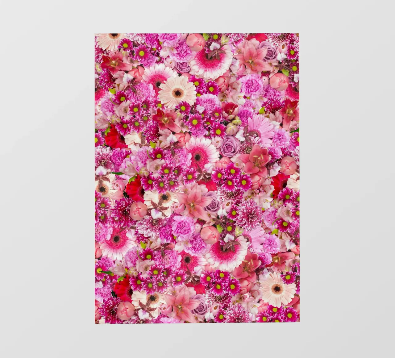 Pink Bloom Symphony - Design floreale di fiori rosa telo in pvc da Curious Collections by Marielle Leenders