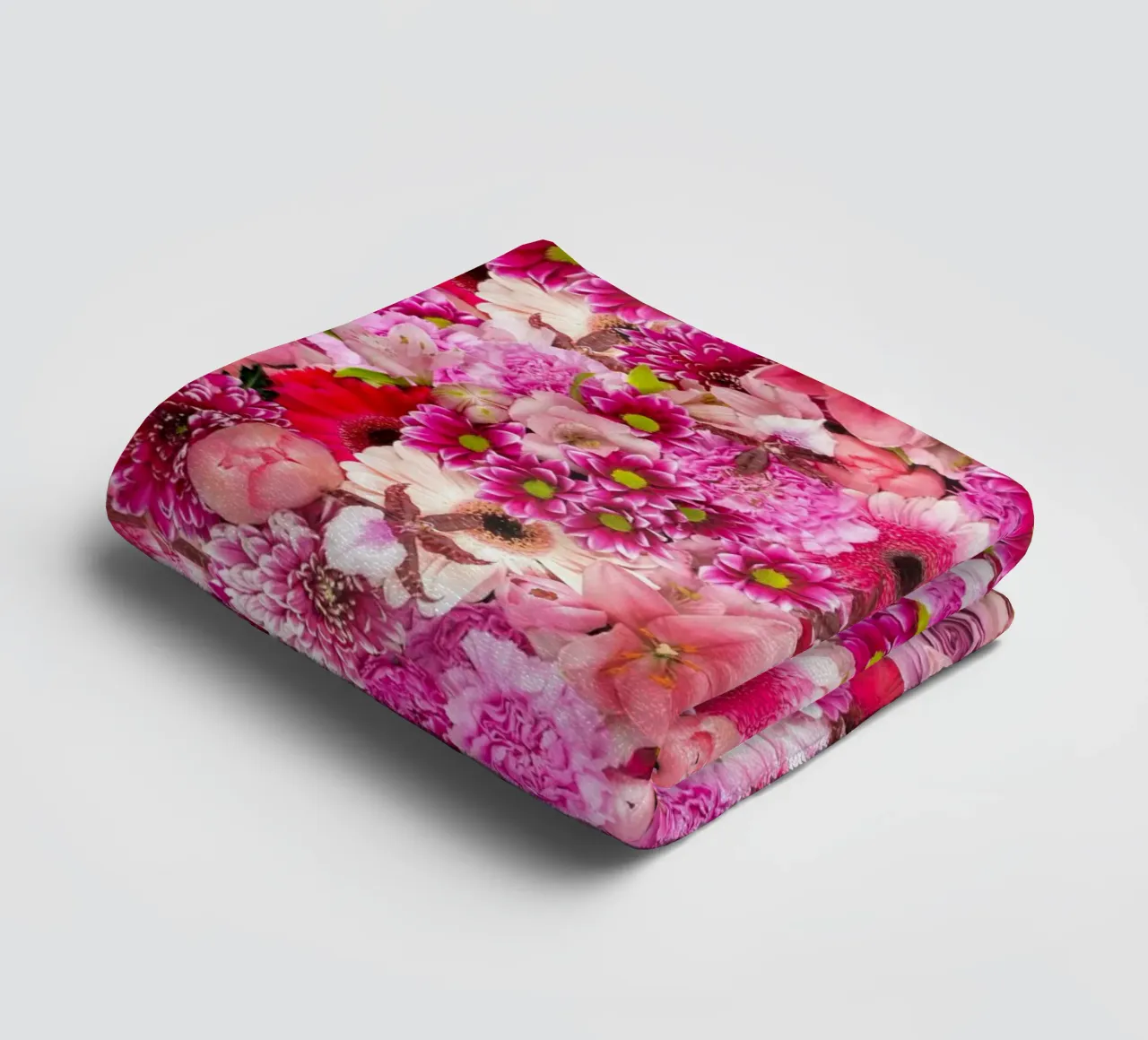 Pink Bloom Symphony - Design floreale di fiori rosa asciugamano da bagno da Curious Collections by Marielle Leenders