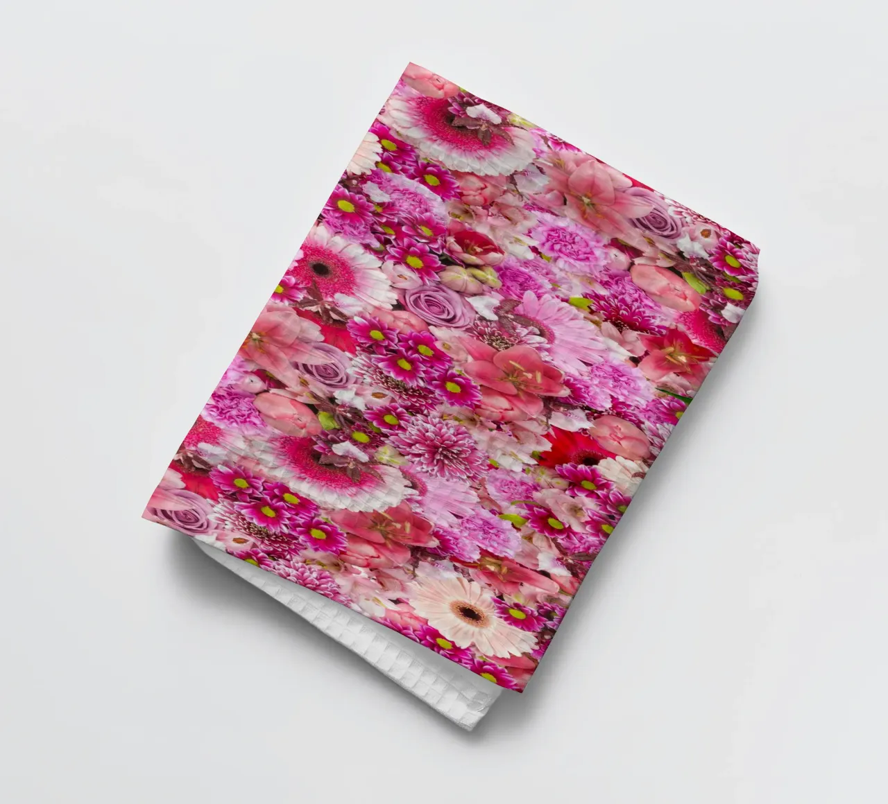 Pink Bloom Symphony - Design floreale di fiori rosa canovaccio da cucina da Curious Collections by Marielle Leenders