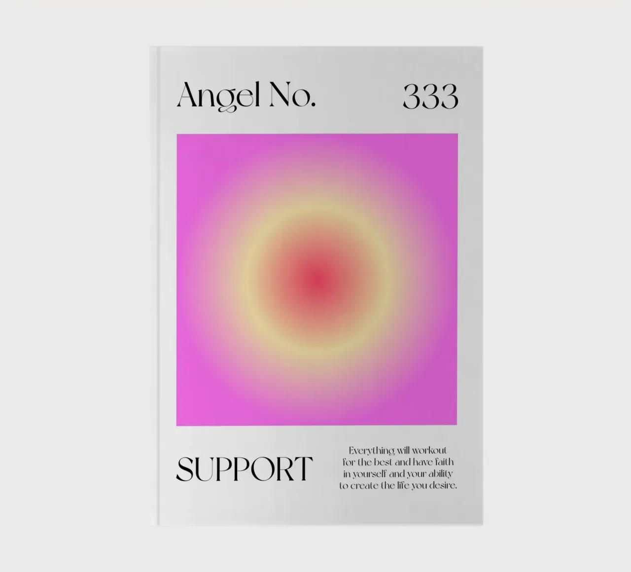 Angel no 333: Support gradient notebook by Paigaam Studio