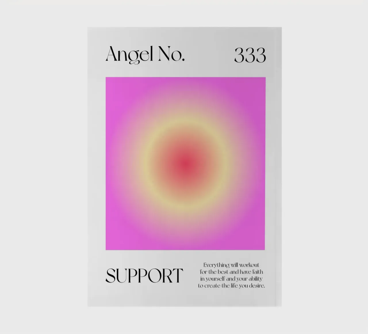 Angel no 333: Support gradient notebook by Paigaam Studio