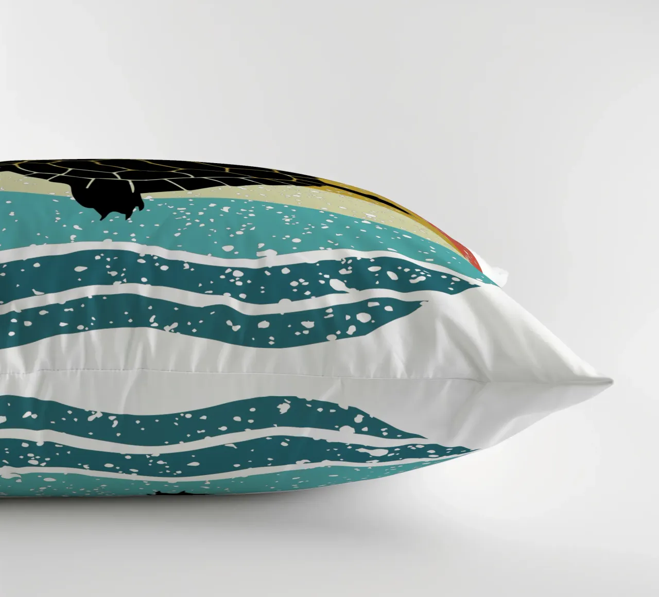 Turtle Shilouette retro design cuscino da rivariahill