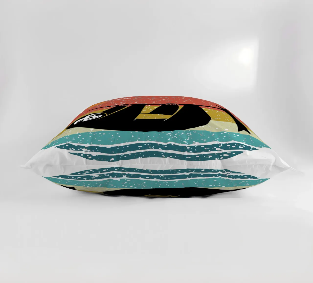 Sloth Shilouette retro design cuscino da rivariahill