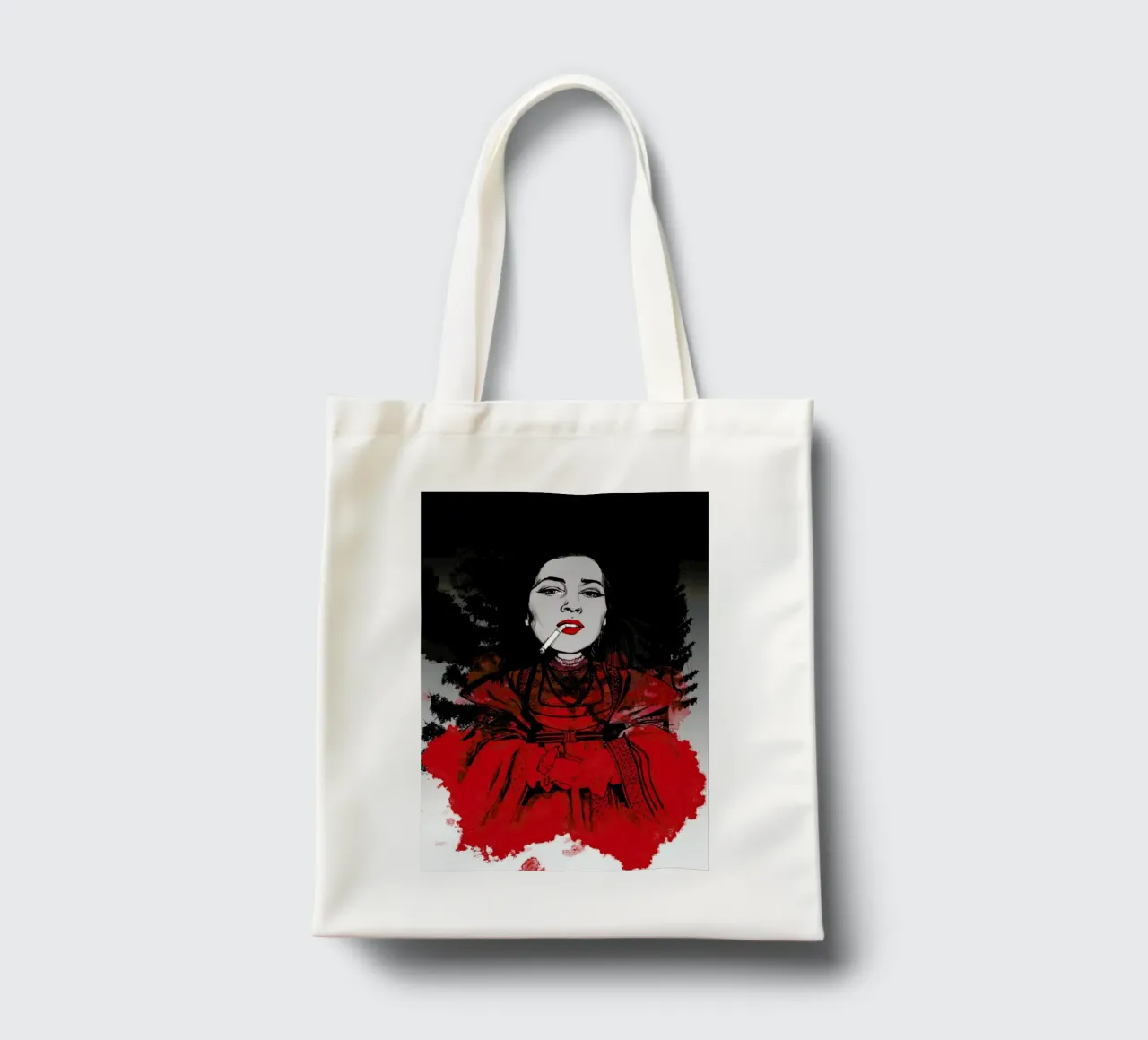 Fairy Tale Red borsa in juta da Agnes KR Patience