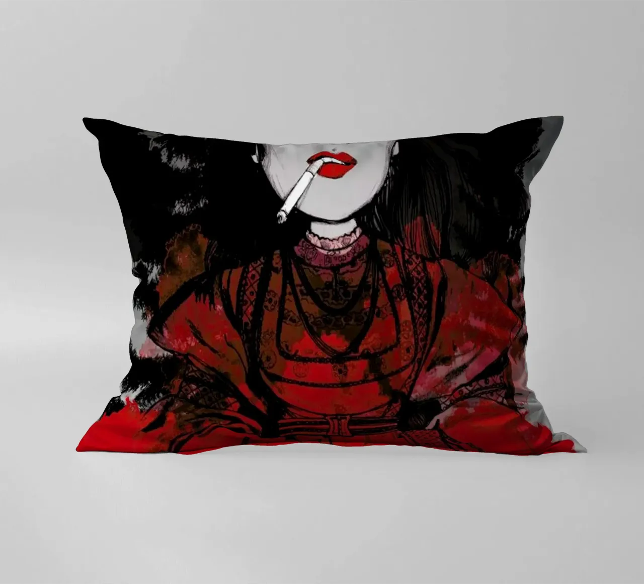 Fairy Tale Red cuscino da Agnes KR Patience