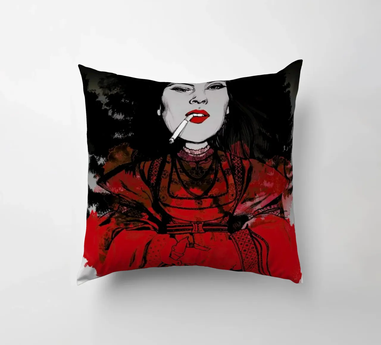 Fairy Tale Red cuscino da Agnes KR Patience