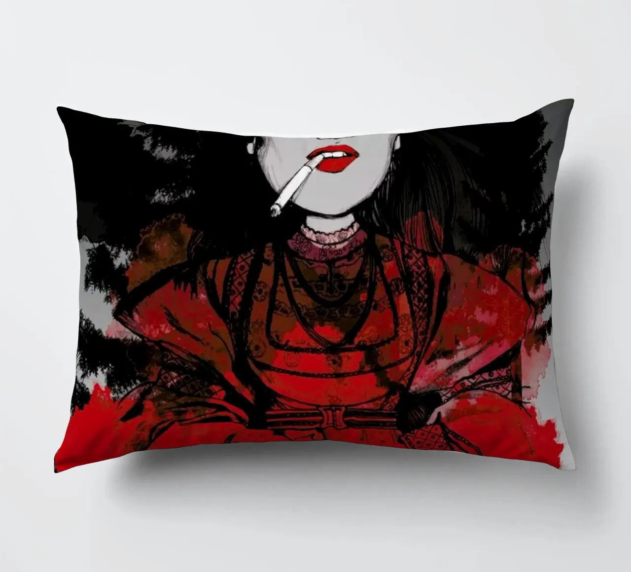 Fairy Tale Red cuscino da Agnes KR Patience